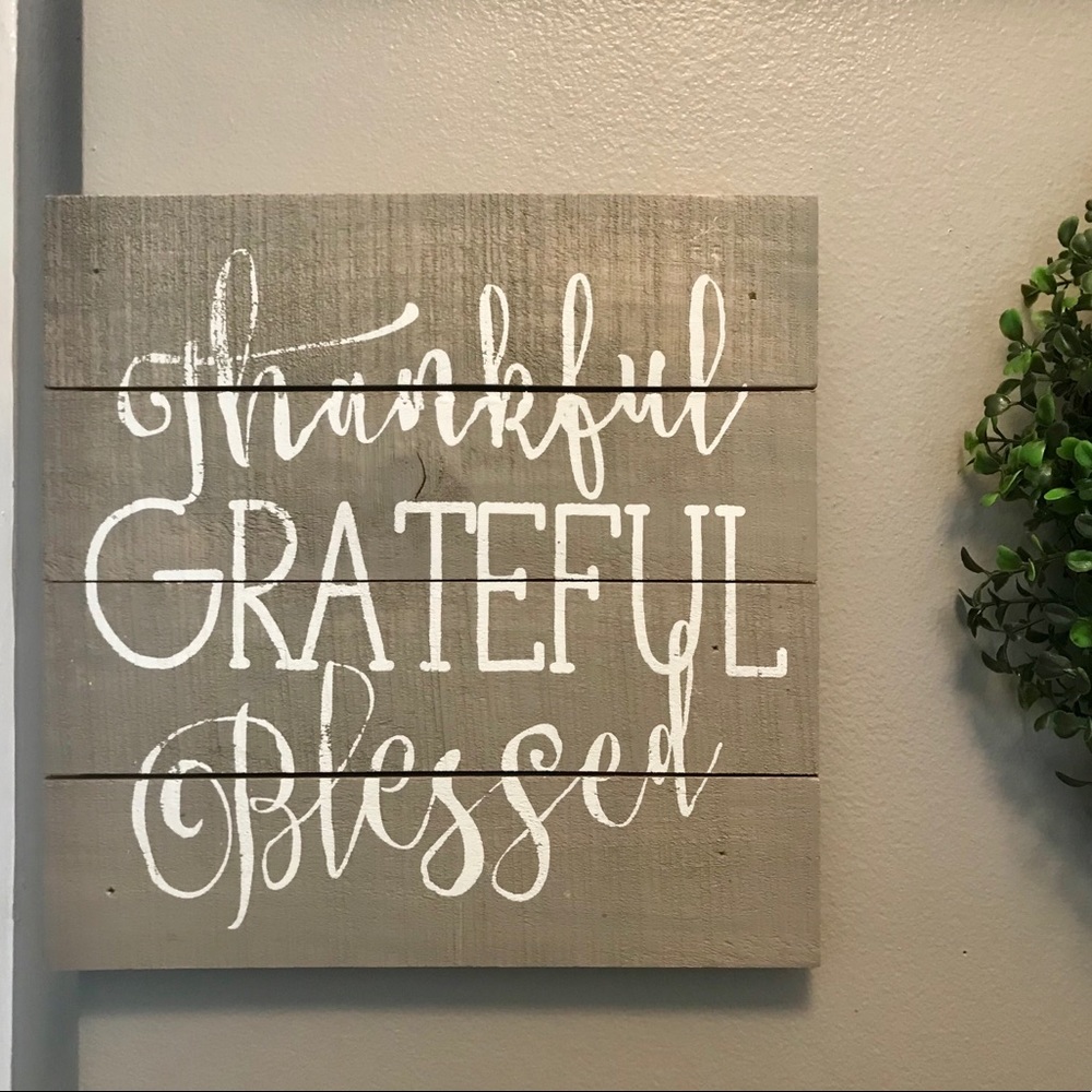 Rustic wood sign white lettering - Picture 1 of 7
